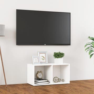 vidaXL Tv-meubel 72x35x36,5 cm bewerkt hout wit, Verzenden, Nieuw