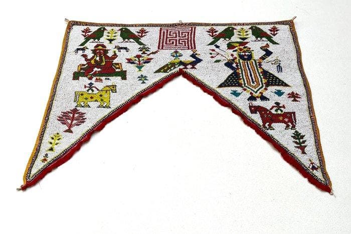 Prachtige Toran uit de regio Gujarat - Katoen, Kralen -, Antiquités & Art, Art | Art non-occidental