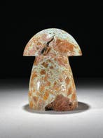 Sans réserve - Champignon sculpté à la main en Smithsonite, Antiquités & Art