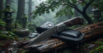 Izumi Ichiago - Tafelmes - Izumi Ichiago Red Hawk Damascus