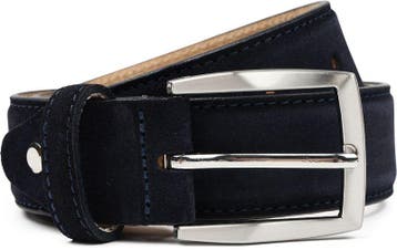 Suitable Riem Suede Navy maat 105 Heren, Vêtements | Hommes, Ceintures, Verzenden, Riem of Ceintuur