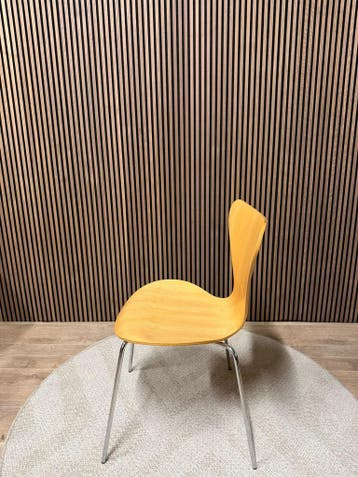 Fritz Hansen Vlinderstoel Series 7 stoel, Verzenden, Zo goed als nieuw, Hout