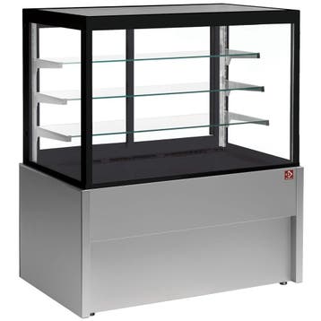 Koelvitrine | 550L | Zwart/Grijs | +2°C/+6°C | 4 Schappen |, Verzenden