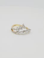 Bague tendance - 18 carats Or jaune - 0.94ct. tw. Diamant