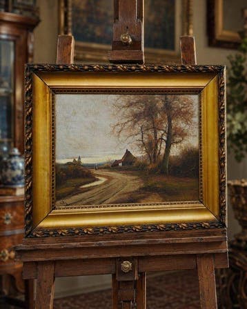 École de Barbizon (XIX-XX) - La route du village