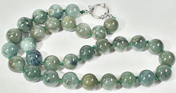 Jade Néphrite de Birmanie - GRAND (12 mm) - NATUREL - Attire