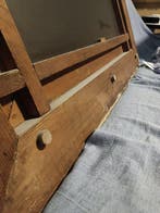 Miroir mural - Plâtre, Bois - Miroir vieilli