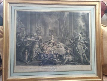 Jacques Firmin Beauvarlet, daprès François de Troy (XVIII)