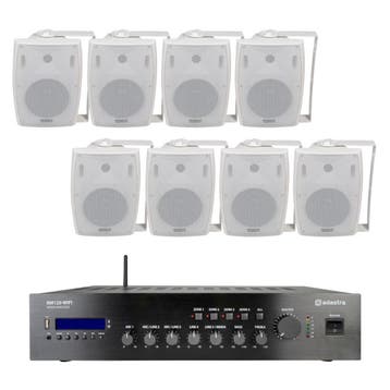 Horeca, Kantoor Of Winkel Geluidsinstallatie 8 Speakers En