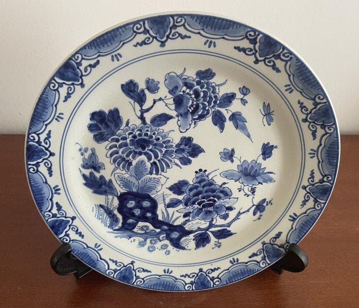 De Porceleyne Fles, Delft - Wandbord - Aardewerk -, Antiek en Kunst, Antiek | Glaswerk en Kristal