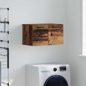 vidaXL Wandkast 60 x 36,5 x 35 cm Bewerkt hout Oudhout, Verzenden