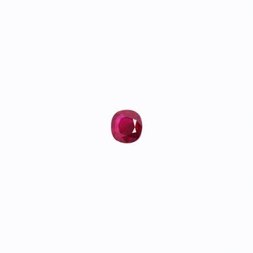 1 pcs Rood Robijn - 0.96 ct - Guild Gem Laboratory - Thaise