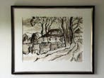 Arie Zuidersma (1925-2014) - Boerderijen in landschap, Antiek en Kunst, Kunst | Schilderijen | Klassiek