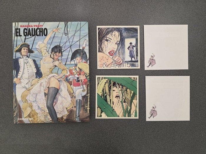 El Gaucho + Envoûtantes chimères + 2x carte postale - 2x C +, Boeken, Stripverhalen
