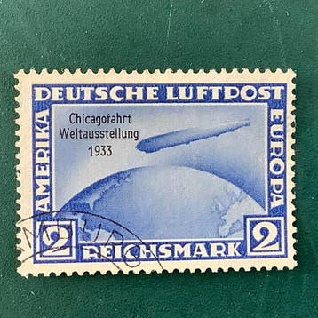 Duitse Rijk 1933 - 2 Mark Chicagofarth - Michel 497, Postzegels en Munten, Gestempeld