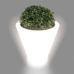 Design bloempot met licht 50cm | Buiten | OP=OP, Ophalen of Verzenden