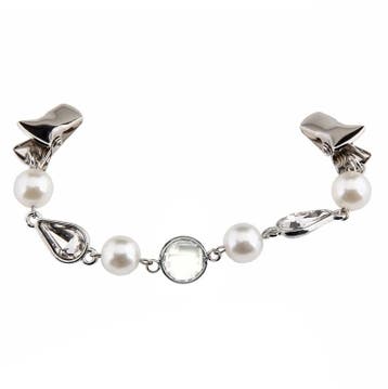 Fako Bijoux - Vestsluiting - Vestclip - Parels & Acryl Bling, Verzenden, Nieuw