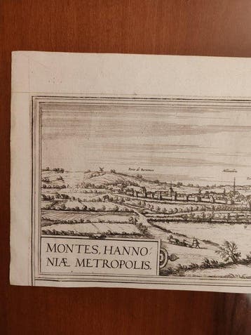 Belgique - Mons (Bergen); Georg Braun (1541–1622) - MONS.