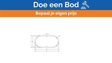 Bieden: Rutgerson oval portlight stainless steel, Watersport en Boten, Ophalen of Verzenden, Nieuw