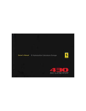 2008 FERRARI 430 SCUDERIA INSTRUCTIEBOEKJE ENGELS 3425/08, Ophalen of Verzenden