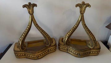 Wandtafel (2) - Eik - Par credenties van D. João V