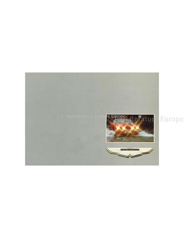 1980 ASTON MARTIN V8 SALOON | VANTAGE | VOLANTE BROCHURE, Nieuw