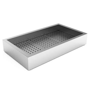 Crushed Ice Bak | RVS | Opbouw (Recht) | 3x 1/1 GN | Open |, Verzenden