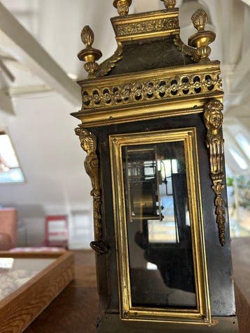 Boulle klok - Geïnspireerd door de antieke stijl Hout -