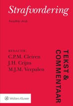 Tekst & Commentaar Strafvordering 9789013143188, Verzenden