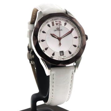 Optima - Swiss Made Watch - OSL268-SCL-7 - White Strap -, Bijoux, Sacs & Beauté