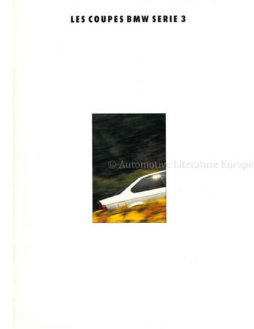 1992 BMW 3 SERIE COUPE BROCHURE FRANS