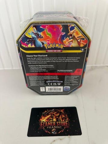 Pokémon - 1 Box - Mega Charizard Tin (Mega Charizard X ex) -