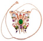 Zonder minimumprijs - Halsketting - 9 kt. Roségoud, Zilver