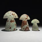 Lot de 3 smithsonite verts En forme de champignon- 1000 g