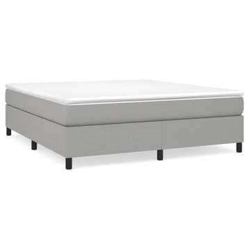 Bedframe 180x200 stof grijs | Tweede kansje | OP=OP, Huis en Inrichting, Verzenden, Tweepersoons, Zo goed als nieuw, 180 cm