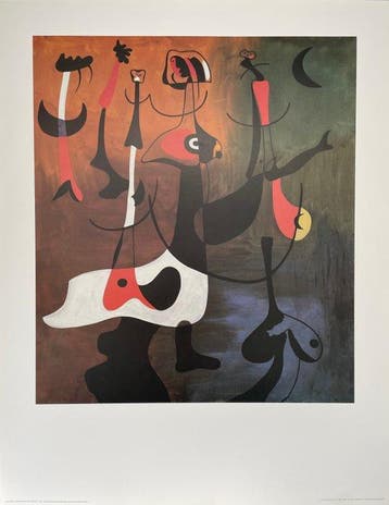 (after), Joan Miró - Personnages Rythmiques - Offset