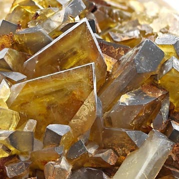 BARITE MIELATA BITERMINATA met GEESTEN, Sardinië Kristallen
