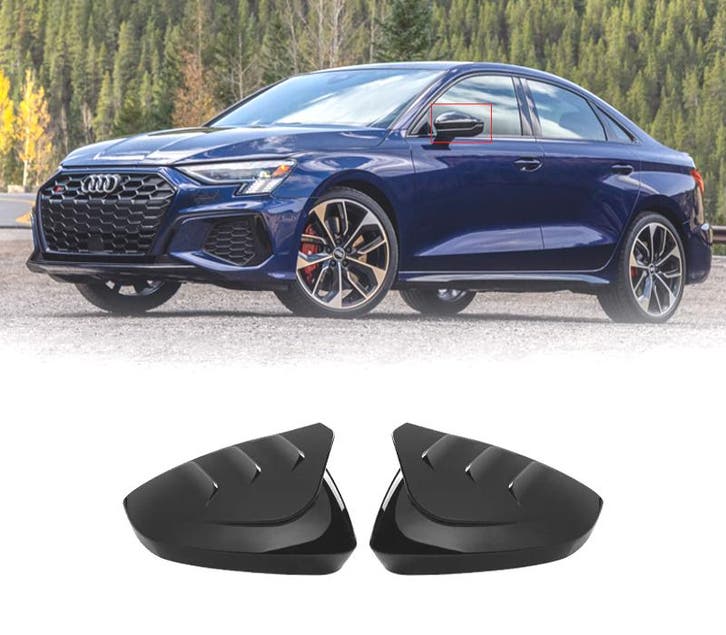COQUES RÉTROVISEURS AUDI A3 8Y 21- NOIR BRILLANT, Autos : Pièces & Accessoires, Carrosserie & Tôlerie, Envoi