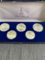 Rusland, Sovjet-Unie (USSR) Set of 5 coins: 5 & 10 Roubles /