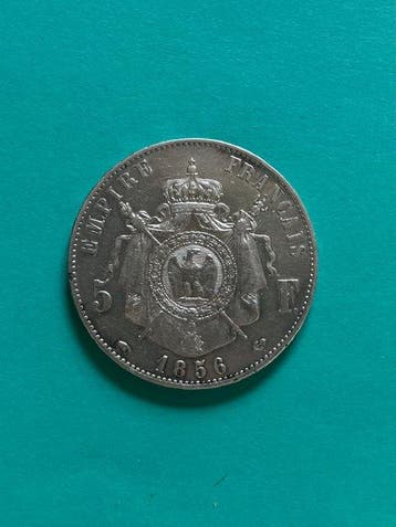Frankrijk. Napoléon III. 5 Francs 1856-A, Paris (Zonder