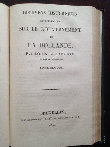 Louis Bonaparte - Gouvernement de la Hollande - 1820-1827, Antiek en Kunst