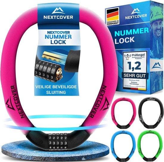 2dekans | Nextcover Cijferslot - SafeSecure - 5-Cijferig -, Fietsen en Brommers, Fietsaccessoires | Overige Fietsaccessoires, Ophalen of Verzenden