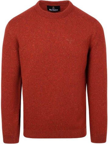 Barbour Tisbury Trui Wolmix Brique maat Maat 52/54 (L) Heren, Maat 52/54 (L), Barbour, Verzenden, Nieuw