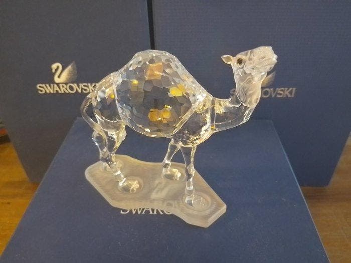 Swarovski - Beeldje - Camel - 247683 - Box + Certificate -, Antiquités & Art, Curiosités & Brocante
