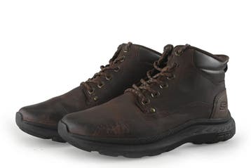 Skechers Veterboots in maat 43 Bruin, Bruin, Verzenden, Boots, Zo goed als nieuw