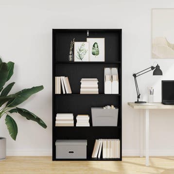 vidaXL Vrijstaande Boekenkast 80 x 30 x 152 cm Bewerkt hout, Verzenden, Nieuw