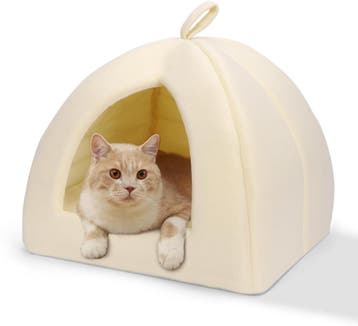 Kattenmand - Kattenhuis - Wigwam - Beige - Nobleza, Dieren en Toebehoren, Verzenden, Nieuw