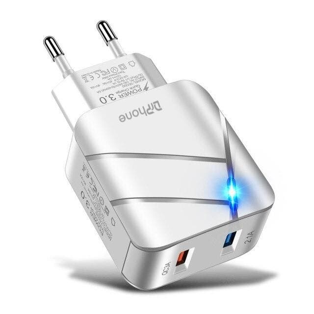 DrPhone HALOXII - 28W Thuislader - USB 3.0 Qualcom 3.0 Quick, Télécoms, Téléphonie mobile | Chargeurs pour téléphone, Envoi