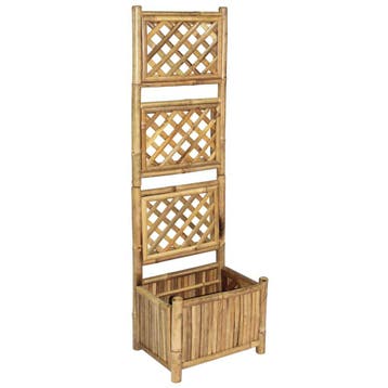 vidaXL Plantenbak verhoogd met rek 40 cm bamboe, Verzenden
