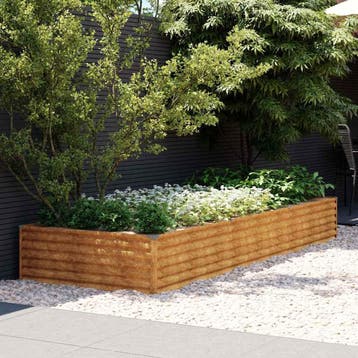 vidaXL Plantenbak verhoogd 291x100x36 cm cortenstaal, Tuin en Terras, Verzenden, Nieuw
